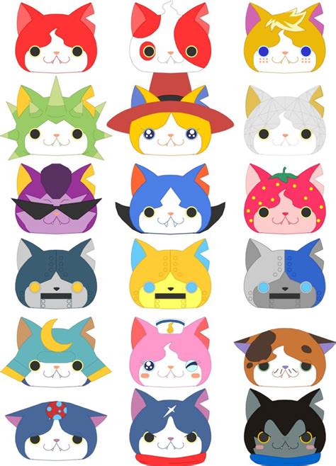 yo-kai watch 2 fake jibanyan|yo kai watch variants.